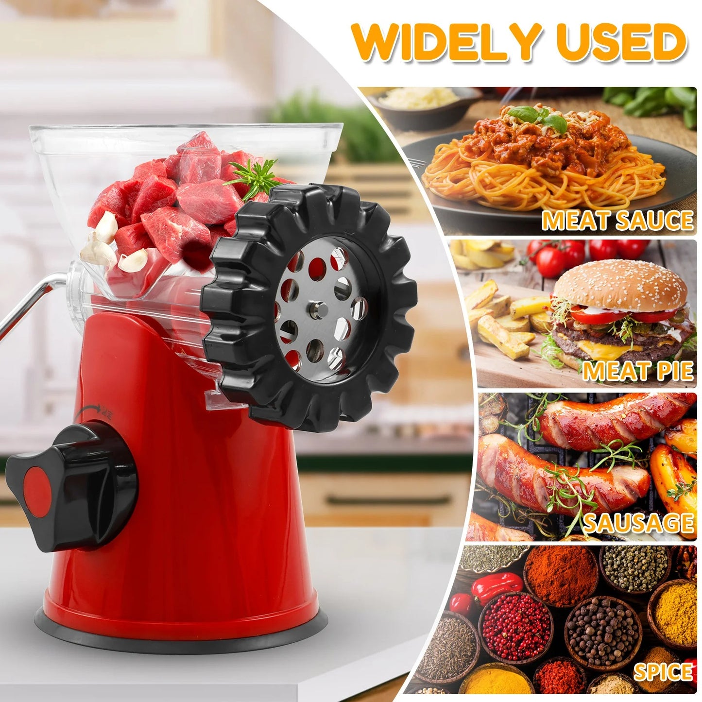 Multifunctional Manual Meat Mincer, Chopping, Qeema Machine