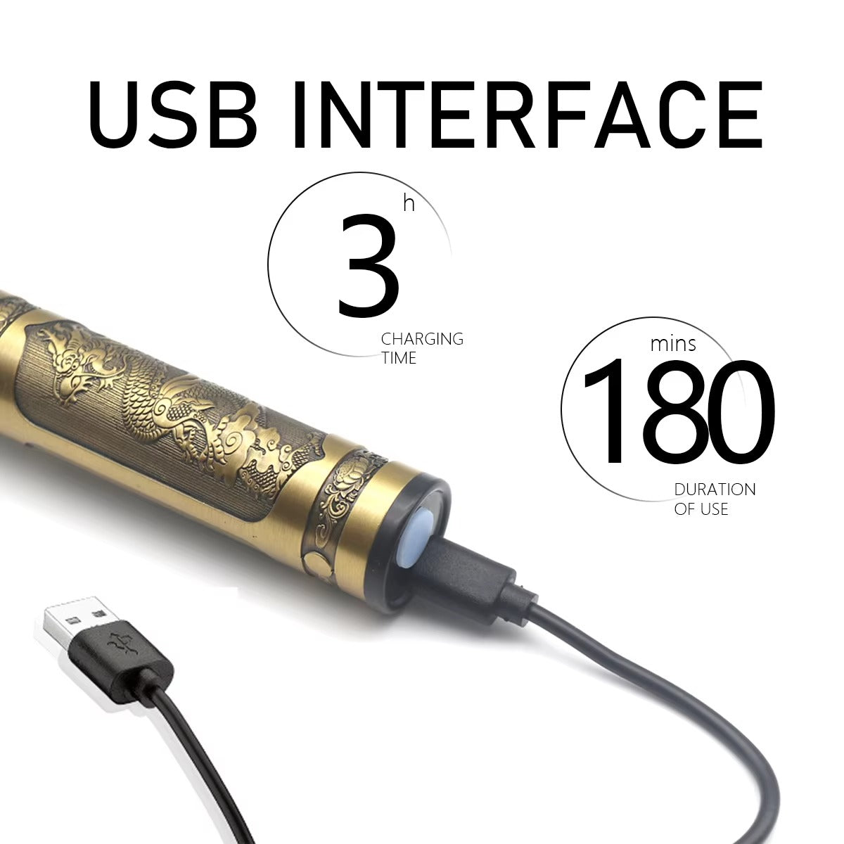 VINTAGE T9 metal Rechargeable Electric Trimmer For Men