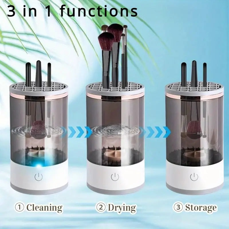 3-in-1 Automatic Makeup Brush Cleaner