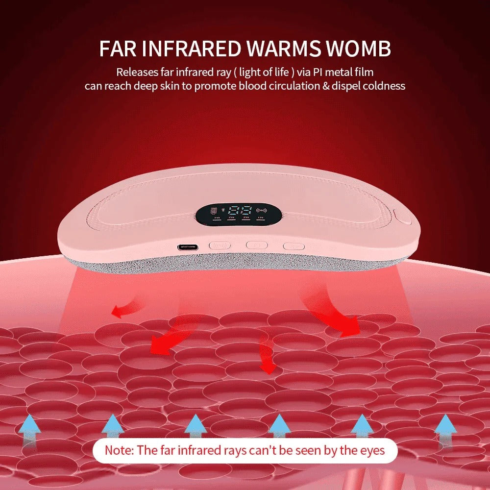 Period/Menstrual Cramp Relief Belt and Massager (1 Year Warranty)