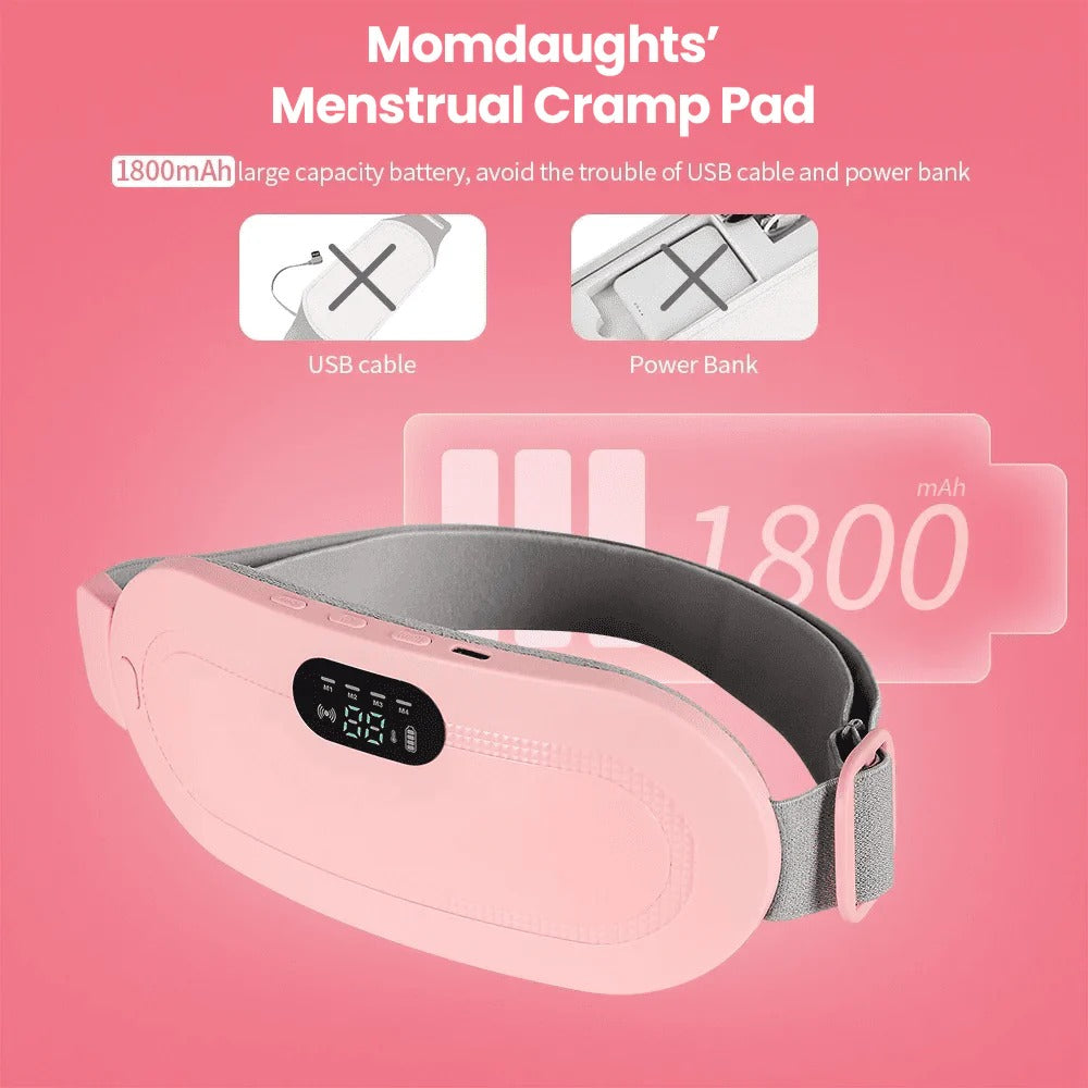 Period/Menstrual Cramp Relief Belt and Massager (1 Year Warranty)