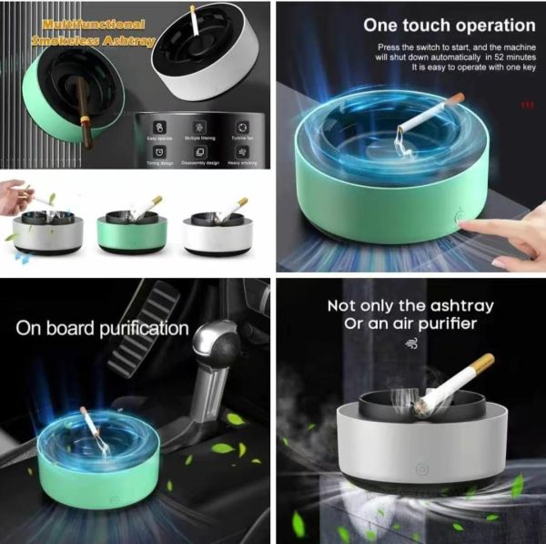 Electronic Smokeless Car Ashtray (random Colors) (box Packing)