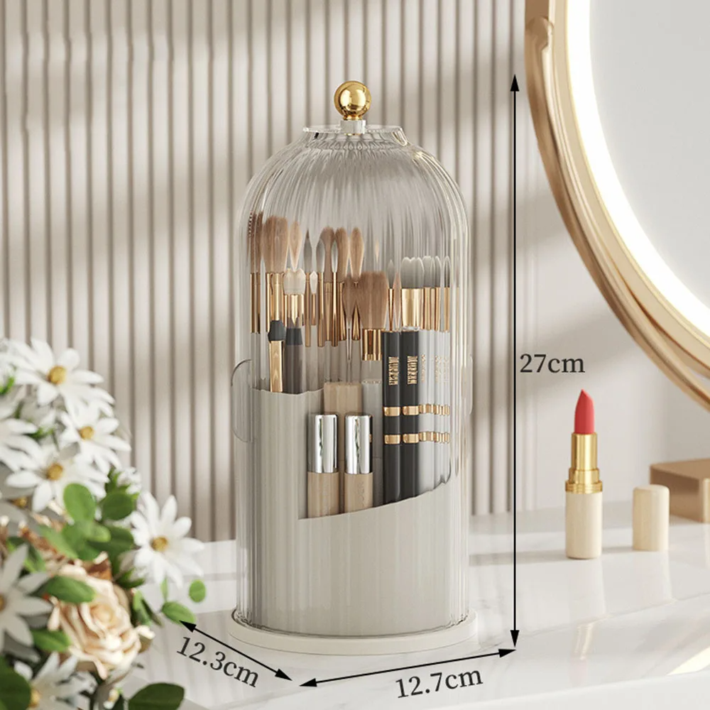 Luxury Rotating Makeup Brush Holder