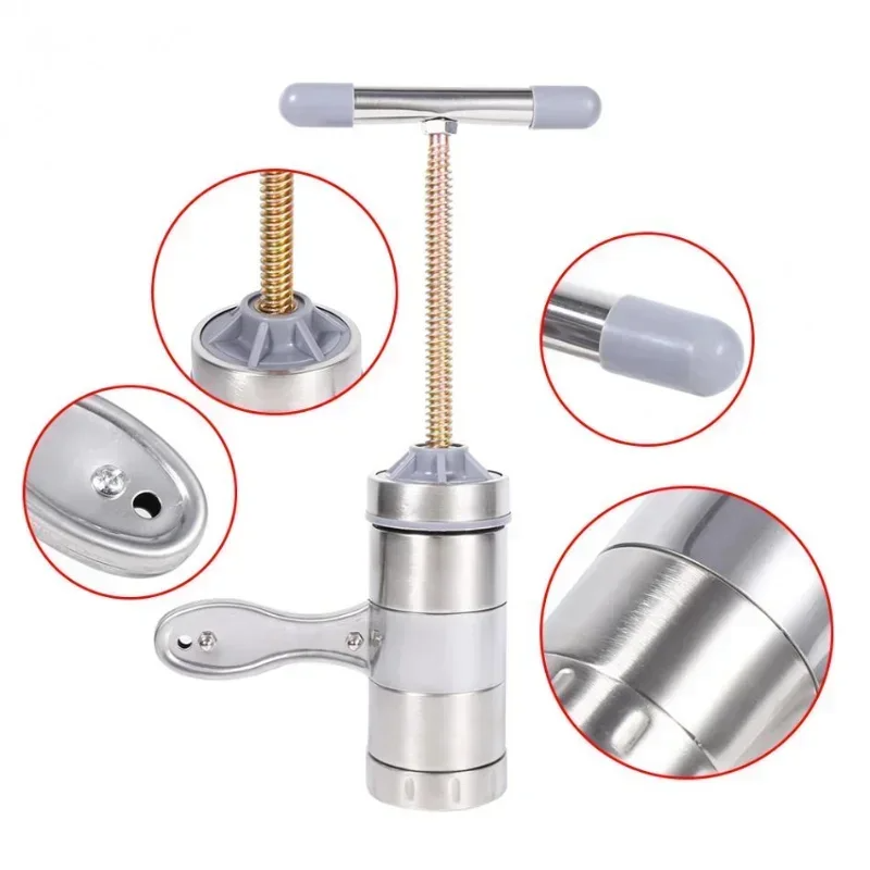 1PC Household Stainless Steel Manual Pasta Machine Hand Pressure Noodle Machine Noodle Maker with 5 Models