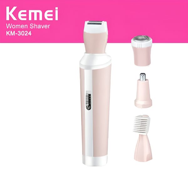 Kemei 4 In 1 Rechargeable Hair Remover Shaver Ladies Epilator