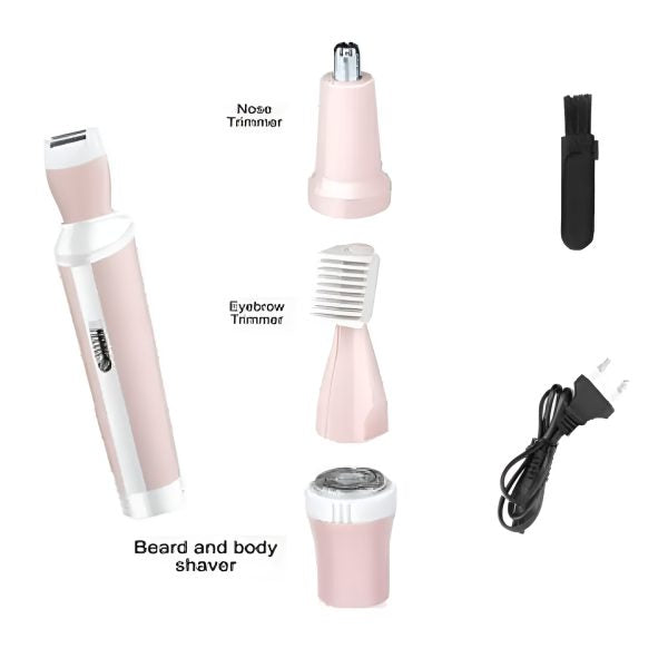 Kemei 4 In 1 Rechargeable Hair Remover Shaver Ladies Epilator