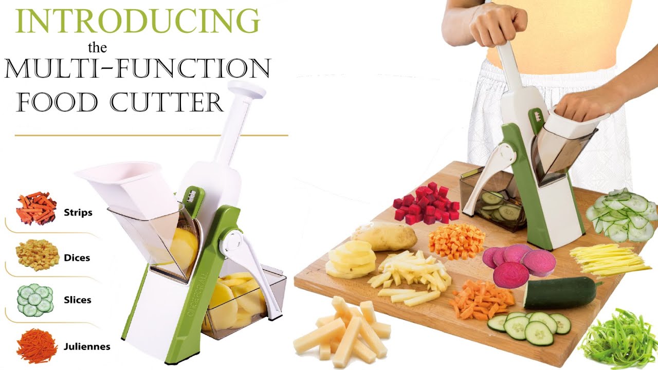4 in 1 Mandoline Spring Slicer Vegetable and Fruits Cutter