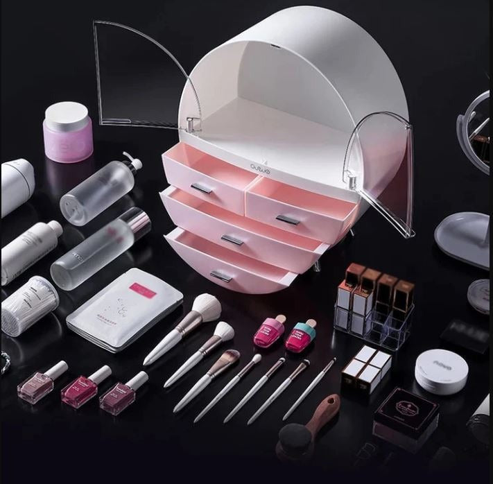 Oval Shaped Cosmetic Organizer