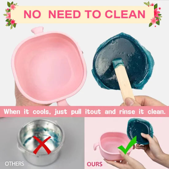 Portable Silicone Wax Warmer Foldable Wax Heater Rechargeable