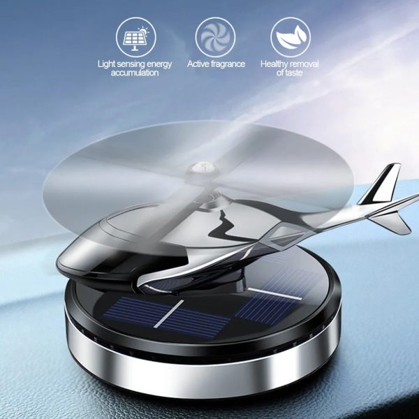 Silver Color Car Aroma Diffuser Air Freshener Solar Power
