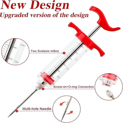 Meat Injector Syringe with Needle