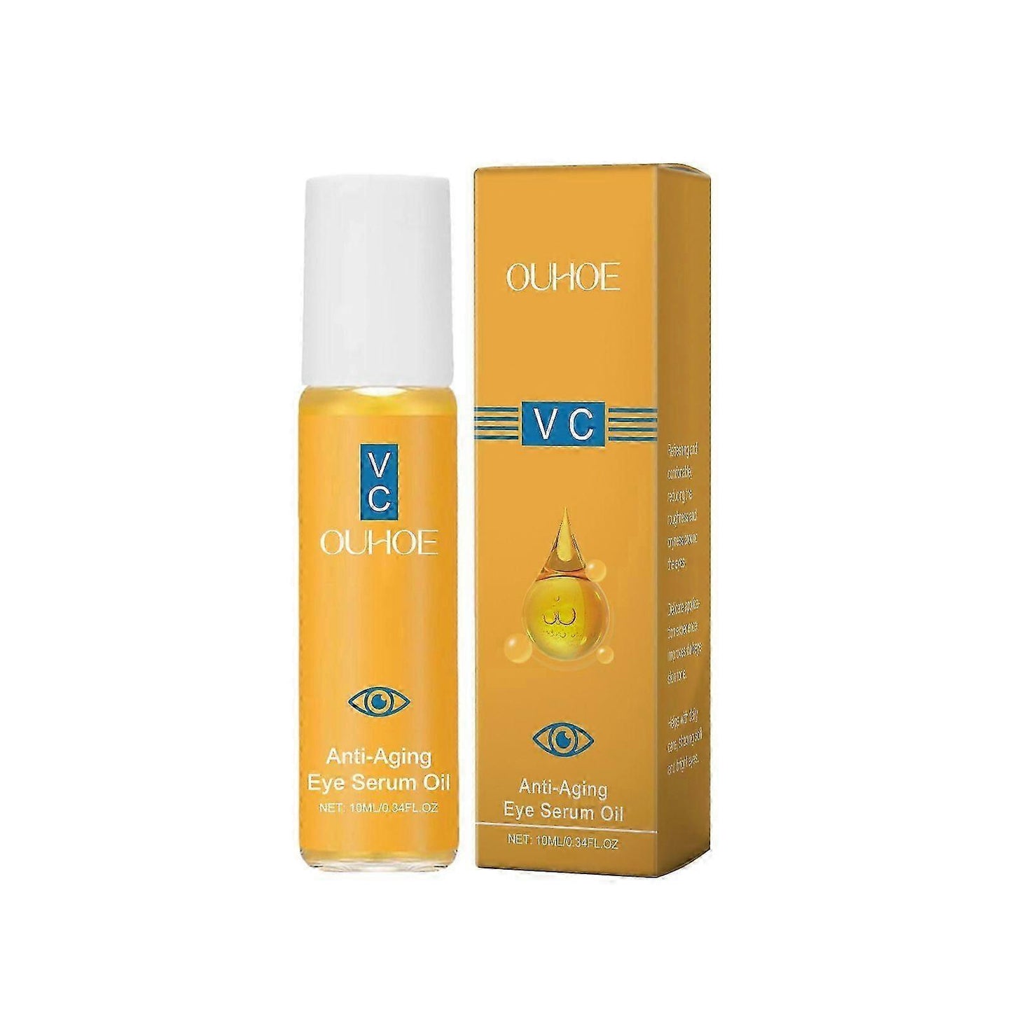 VC Rapid Reduction Eye Essence Oil, Anti-Aging Eye Serum Oil for Eye Bags & Dark