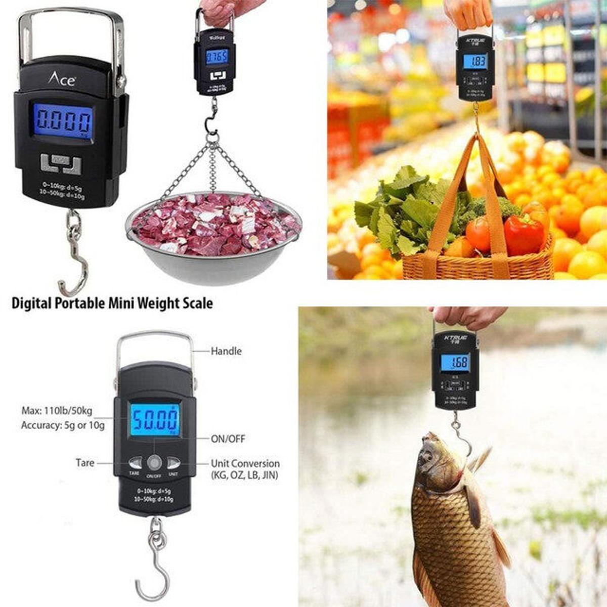 Imported Portable Electronic Digital Hanging Hook  Weight Scale