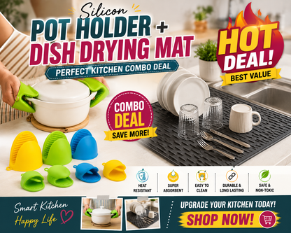 Silicon Pot Holder and Dish Drying Matt