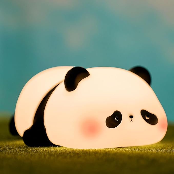Panda Silicone Soft Night Light Lamp USB ری چارج ایبل (ڈیلیوری مفت)