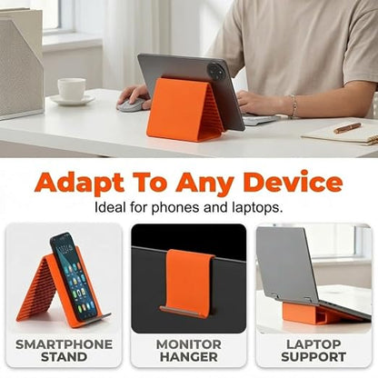 Portable Flexible Foldable Silicone Phone Stand with Aluminum