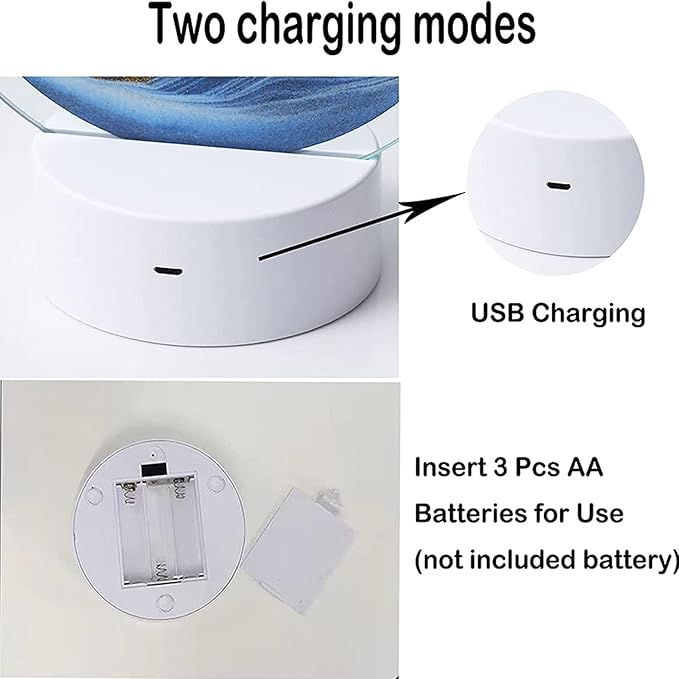 3d Moving Sand Art Night Lamp