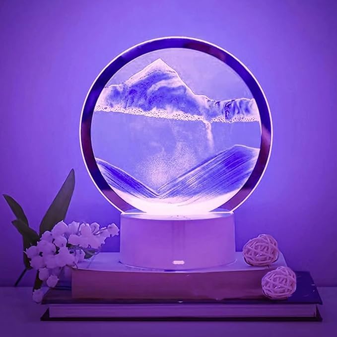 3d Moving Sand Art Night Lamp