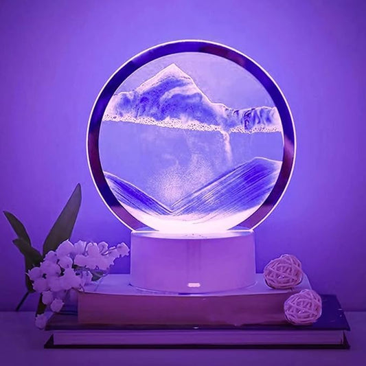 3d Moving Sand Art Night Lamp