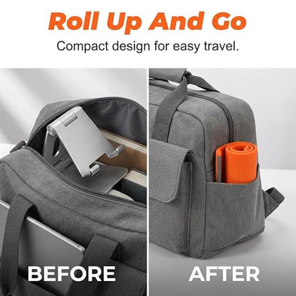 Portable Flexible Foldable Silicone Phone Stand with Aluminum
