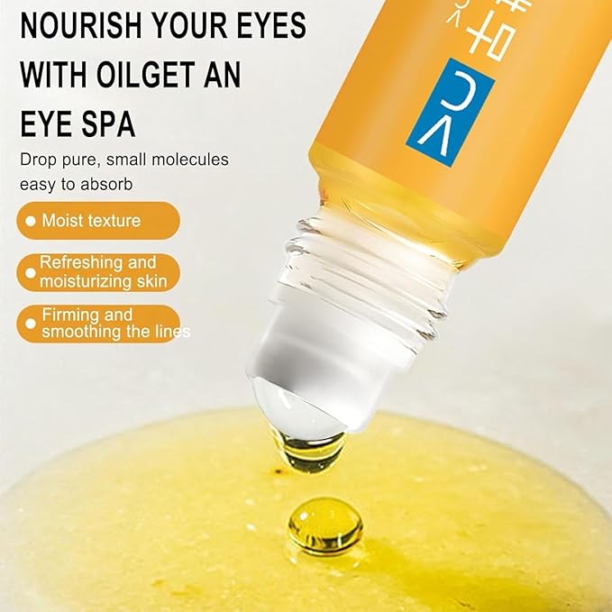 VC Rapid Reduction Eye Essence Oil, Anti-Aging Eye Serum Oil for Eye Bags & Dark