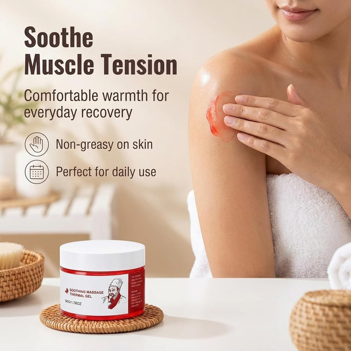 Soothing Massage Gel | Thermal Massage Gel | Soothing Thermal Gel | Pack of 1 (50g)