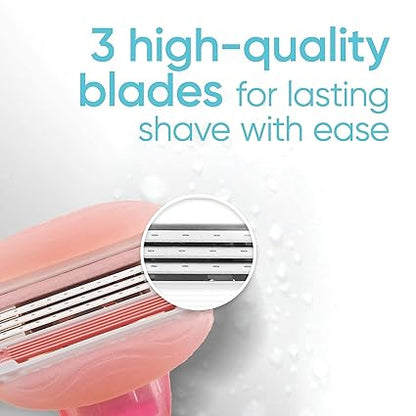 Gillette Venus ComfortGlide Razor for Women with 4 Blade Refills, White Tea Scented (Pack of 1)