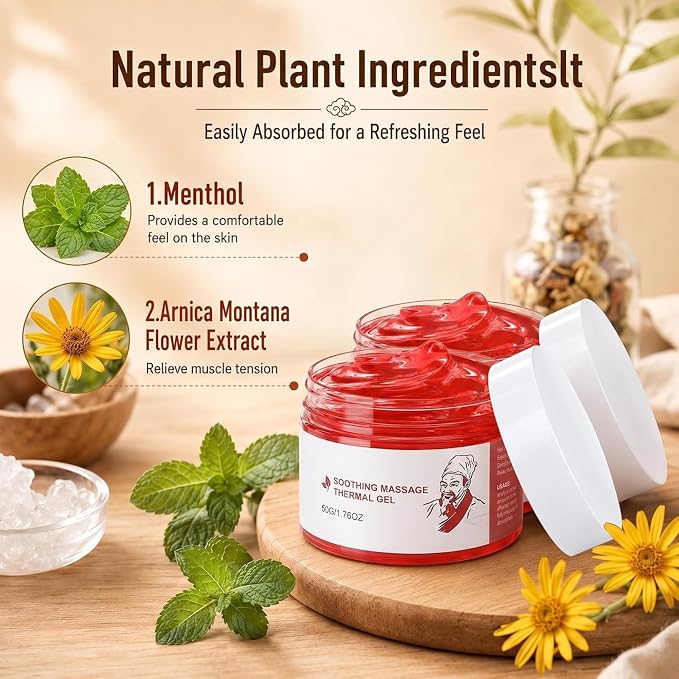 Soothing Massage Gel | Thermal Massage Gel | Soothing Thermal Gel | Pack of 1 (50g)