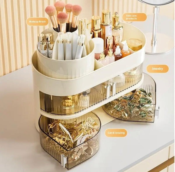 Large Capacity Desktop Cosmetic And Jewelery Organizer