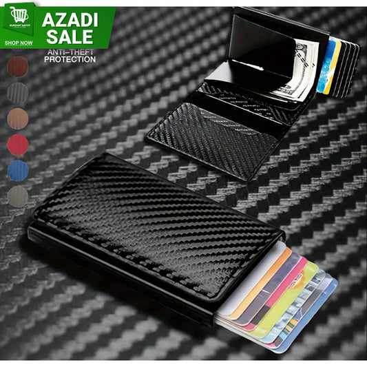 Carbon Fiber Slim Aluminum Men Wallet