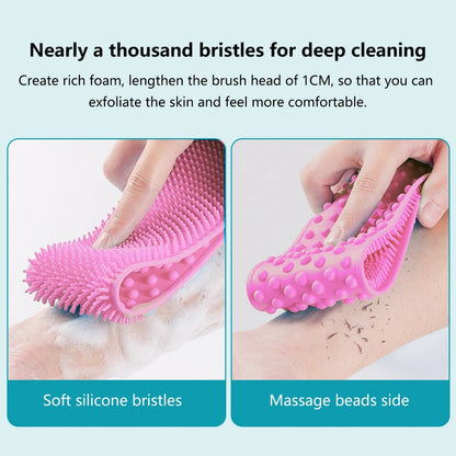 Silicone Body Back Scrubber Bath Towel