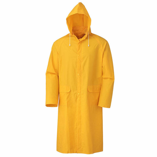 High Quality PVC Long Rain Coat - 100% Waterproof & Durable