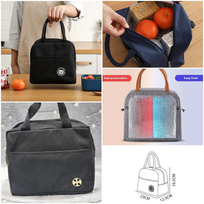 Insulated Food Storage Bag/ Lunch Box (Hot or Cold) For Office/ Picnic/Tour