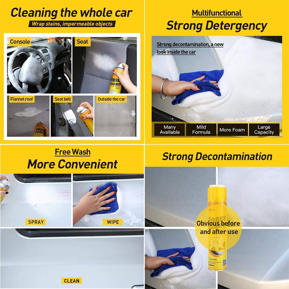 Multipurpose foam Cleaner for car/window/ household items Spray
