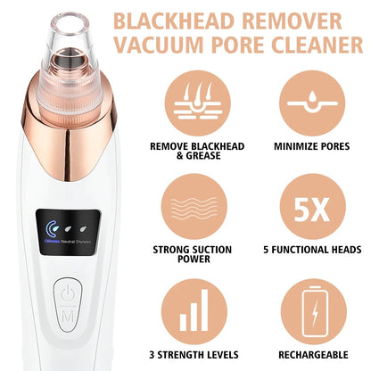 5 in 1 Rechargeable Blackheads Remover  & Cleaner