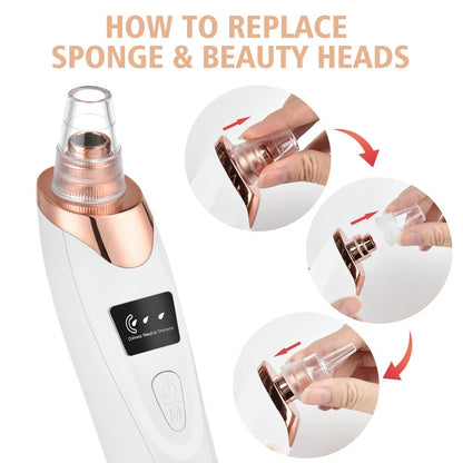 5 in 1 Rechargeable Blackheads Remover  & Cleaner