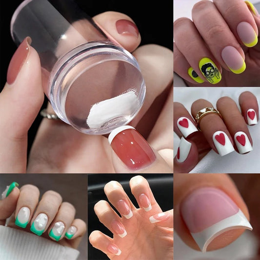 French Nails Silicone Stamp Eco-Friendly Nail Art Tool