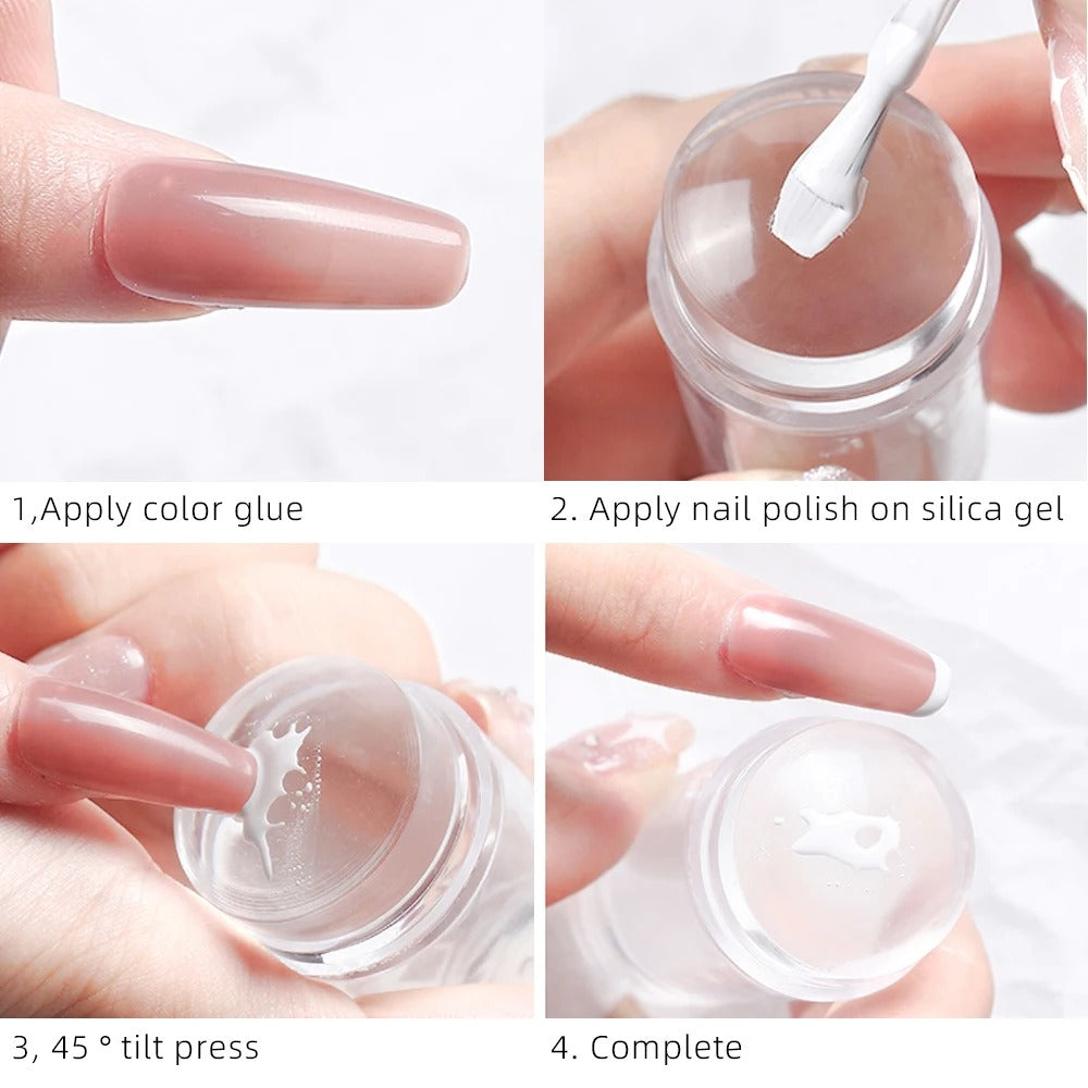 French Nails Silicone Stamp Eco-Friendly Nail Art Tool