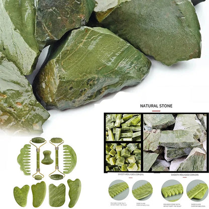 Jade Stone Roller & Gua Sha Facial & Body Massager