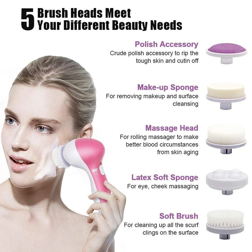 5 in 1 Electric Facial Cleanser and Massager