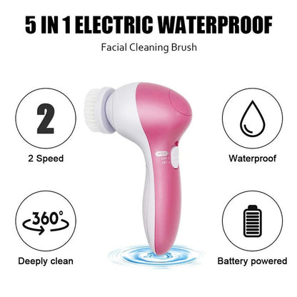 5 in 1 Electric Facial Cleanser and Massager