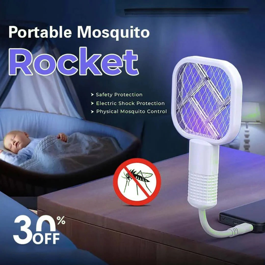 Mini Portable USB Mosquito Racket with UV light – Elegantsavvy