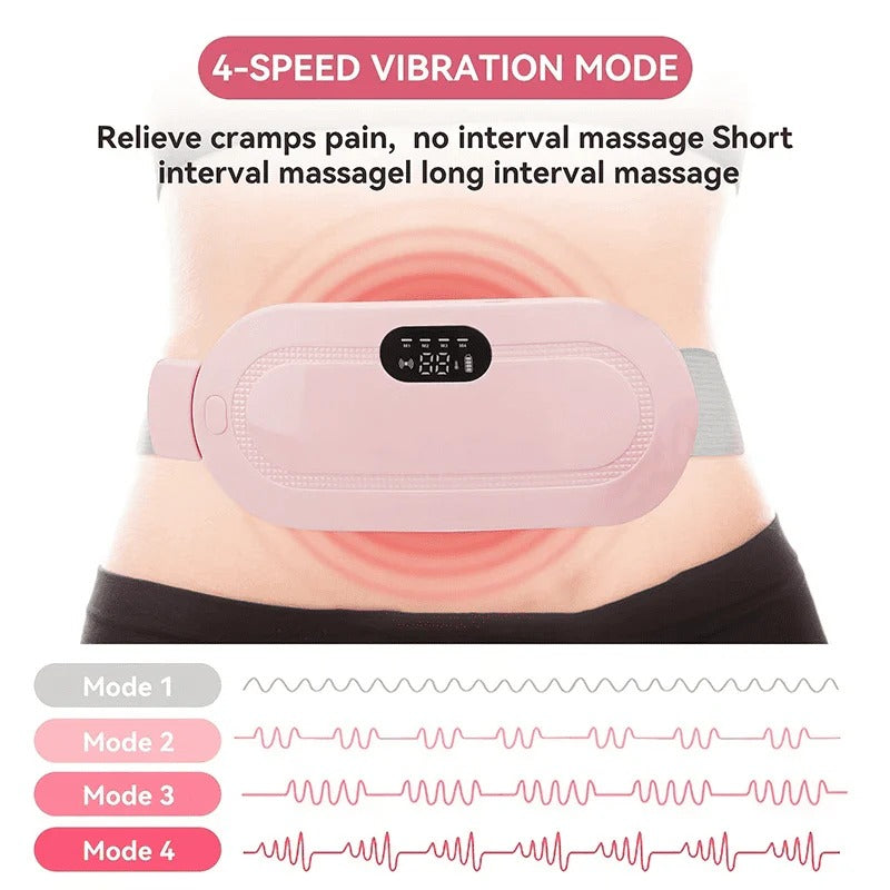 Period/Menstrual Cramp Relief Belt and Massager (1 Year Warranty)