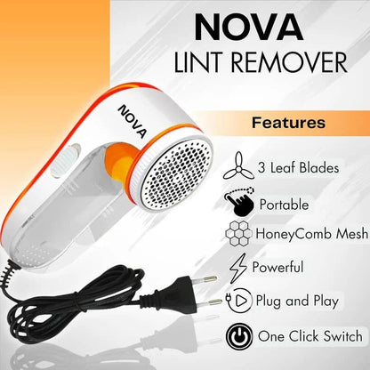 Nova Electric Rechargeable Clothing Lint Remover & Fabric Shaver (Delivery Free)