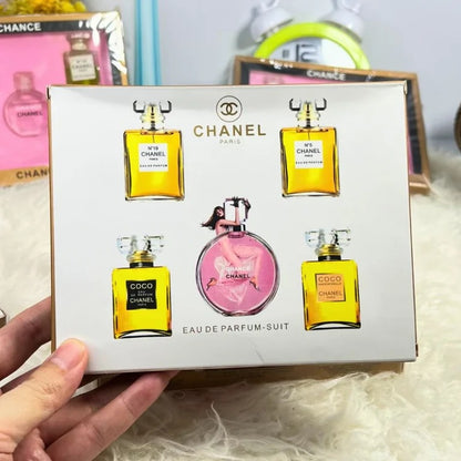 Chanel Chance Perfume Set of 5 in 1 Gift Box (Delivery Free)