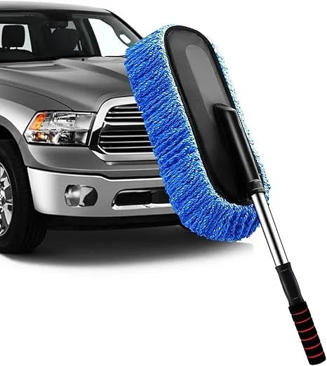 Extendable Microfiber Car Duster with a soft, scratch-free design