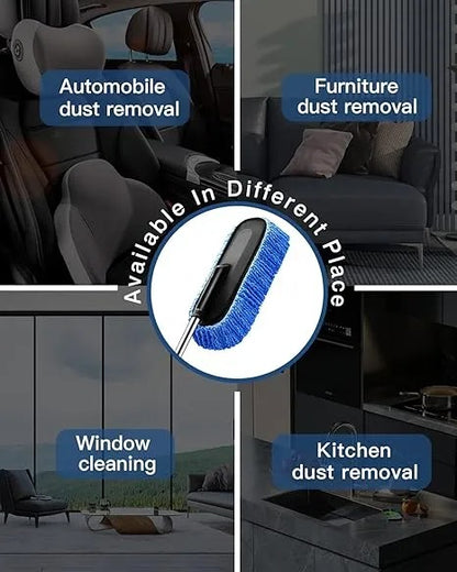 Extendable Microfiber Car Duster with a soft, scratch-free design