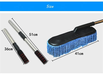 Extendable Microfiber Car Duster with a soft, scratch-free design