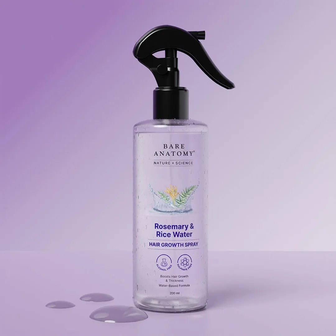 Bare Anatomy Rosemary & Rice Water Hair Growth Spray