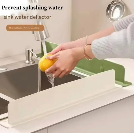 Silicone Sink Splash Guard With Suction, Kitchen Sink Water Splash Guard, Anti Splash Stopper For Kitchen